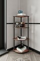 Corp biblioteca, Hanah Home, Bookcase 4 Corner, 34x105x34 cm, MDF , Maro