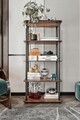 Corp biblioteca, Hanah Home, Bookcase 5 Rect, 60x139x30 cm, MDF , Maro
