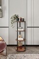 Corp biblioteca, Hanah Home, Bookcase 4 Layer Round, 34x106x34 cm, MDF , Maro