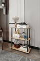 Corp biblioteca, Hanah Home, Bookcase 3-Tiers Rect, 30x72x60 cm, MDF , Stejar