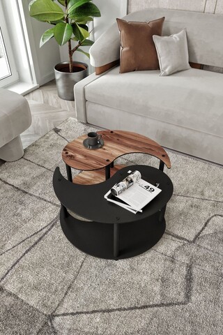 Set masute de cafea, Hanah Home, Yi Yang2L 70, MDF , Maro