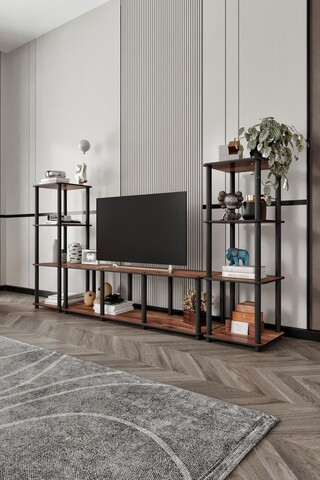 Comoda TV, Hanah Home, Grand, 188x106x34 cm, MDF , Maro