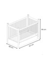Balansoar bebelusi, Hanah Home, Elegance, 127x96x68 cm, PAL, Gri