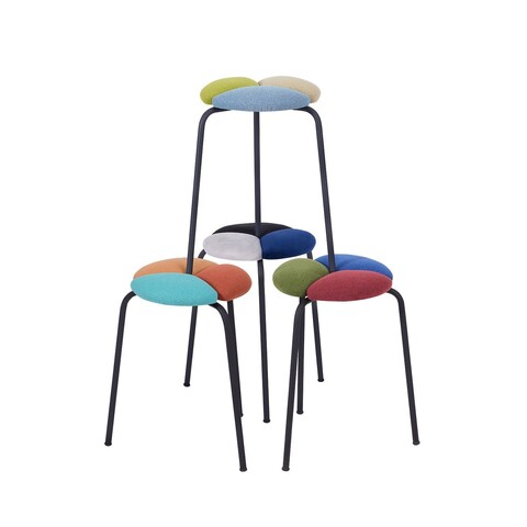 Set scaune (4 piese), Hanah Home, Nika, Metal, Multicolor