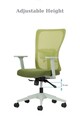 Set scaune de birou (2 piese), Hanah Home, Lumbar 108, Plastic, Verde