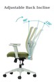 Set scaune de birou (2 piese), Hanah Home, Lumbar 108, Plastic, Verde