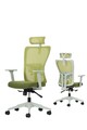 Set scaune de birou (2 piese), Hanah Home, Lumbar 126, Plastic, Verde