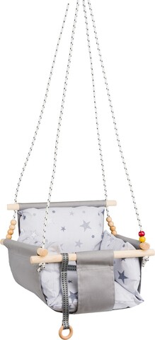 Baby Swing Chair, Wallxpert, Selale, Lemn, Gri