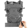 Carucior copii, Wallxpert, Comfy, Poliester, Gri