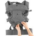 Carucior copii, Wallxpert, Comfy, Poliester, Gri