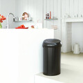 Cos de gunoi cu soft touch, Brabantia, Matt, 60 L, 40x40x71 cm, otel, negru mat