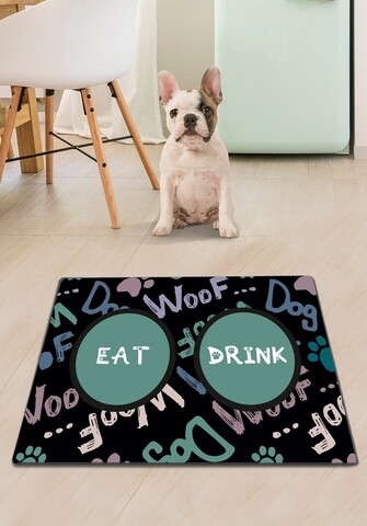 Covoras litiera pentru colectarea granulelor de nisip, Paws & Whiskers, Weft, PVC, Multicolor