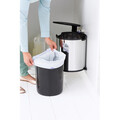 Cos de gunoi pentru dulap, Brabantia, Brilliant Steel, 15 L, 30x29.3x34.7 cm, otel, argintiu