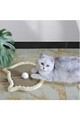 Jucărie pentru pisici din material textil, Paws & Whiskers, Kedi, Tesatura Welsoft, Crem