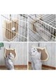 Jucărie pentru pisici din material textil, Paws & Whiskers, Kedi, Tesatura Welsoft, Crem