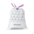Set 20 saci de gunoi, Brabantia, PerfectFit, marimea C, 10-12 L, nailon, alb