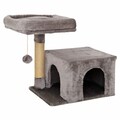 Casă pentru pisici, Paws & Whiskers, Cairo, 100% WELSOFT FABRIC, Antracit