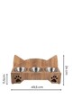 Bol pentru hrana animale de companie, Paws & Whiskers, Apvm16, MDF , Multicolor