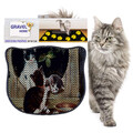 Covoras litiera pentru colectarea granulelor de nisip, Paws & Whiskers, Kdkafa0007, 50% PVC/50% poliester, Multicolor
