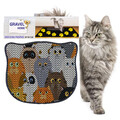 Covoras litiera pentru colectarea granulelor de nisip, Paws & Whiskers, Kdkafa0008, 50% PVC/50% poliester, Multicolor
