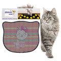 Covoras litiera pentru colectarea granulelor de nisip, Paws & Whiskers, Kdkafa0009, 50% PVC/50% poliester, Multicolor