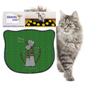 Covoras litiera pentru colectarea granulelor de nisip, Paws & Whiskers, Kdkafa0032, 50% PVC/50% poliester, Multicolor