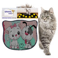 Covoras litiera pentru colectarea granulelor de nisip, Paws & Whiskers, Kdkafa0067, 50% PVC/50% poliester, Multicolor