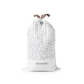 Set 10 saci de gunoi, Brabantia, PerfectFit, marimea L, 45 L, nailon, alb
