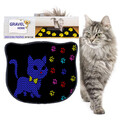 Covoras litiera pentru colectarea granulelor de nisip, Paws & Whiskers, Kdkafa0103, 50% PVC/50% poliester, Multicolor