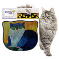 Covoras litiera pentru colectarea granulelor de nisip, Paws & Whiskers, Kdkafa0113, 50% PVC/50% poliester, Multicolor
