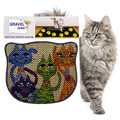 Covoras litiera pentru colectarea granulelor de nisip, Paws & Whiskers, Kdkafa0120, 50% PVC/50% poliester, Multicolor