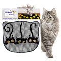 Covoras litiera pentru colectarea granulelor de nisip, Paws & Whiskers, Kdkafa0127, 50% PVC/50% poliester, Multicolor