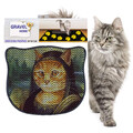 Covoras litiera pentru colectarea granulelor de nisip, Paws & Whiskers, Kdkafa0133, 50% PVC/50% poliester, Multicolor