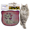 Covoras litiera pentru colectarea granulelor de nisip, Paws & Whiskers, Kdkafa0143, 50% PVC/50% poliester, Multicolor