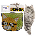 Covoras litiera pentru colectarea granulelor de nisip, Paws & Whiskers, Kdkafa0144, 50% PVC/50% poliester, Multicolor