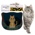 Covoras litiera pentru colectarea granulelor de nisip, Paws & Whiskers, Kdkafa0145, 50% PVC/50% poliester, Multicolor