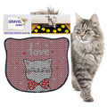 Covoras litiera pentru colectarea granulelor de nisip, Paws & Whiskers, Kdkafa0163, 50% PVC/50% poliester, Multicolor