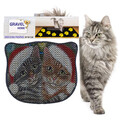 Covoras litiera pentru colectarea granulelor de nisip, Paws & Whiskers, Kdkafa0165, 50% PVC/50% poliester, Multicolor