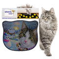 Covoras litiera pentru colectarea granulelor de nisip, Paws & Whiskers, Kdkafa0173, 50% PVC/50% poliester, Multicolor