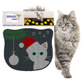 Covoras litiera pentru colectarea granulelor de nisip, Paws & Whiskers, Kdkafa0185, 50% PVC/50% poliester, Multicolor