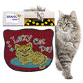 Covoras litiera pentru colectarea granulelor de nisip, Paws & Whiskers, Kdkafa0203, 50% PVC/50% poliester, Multicolor