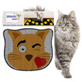Covoras litiera pentru colectarea granulelor de nisip, Paws & Whiskers, Kdkafa0226, 50% PVC/50% poliester, Multicolor