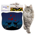 Covoras litiera pentru colectarea granulelor de nisip, Paws & Whiskers, Kdkafa0246, 50% PVC/50% poliester, Multicolor