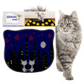 Covoras litiera pentru colectarea granulelor de nisip, Paws & Whiskers, Kdkafa0254, 50% PVC/50% poliester, Multicolor