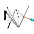 Uscator rufe cu montare pe perete + husa de protectie, Brabantia, WallFix, 24 m capacitate de uscare, cu fixare pe perete, otel, gri metalizat