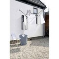 Uscator rufe cu montare pe perete + husa de protectie, Brabantia, WallFix, 24 m capacitate de uscare, cu fixare pe perete, otel, gri metalizat