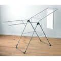 Uscator de rufe extensibil, Brabantia, T-Model, 20 m capacitate de uscare, otel, gri