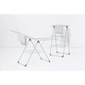 Uscator de rufe extensibil, Brabantia, T-Model, 20 m capacitate de uscare, otel, gri