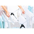 Uscator de rufe extensibil, Brabantia, T-Model, 20 m capacitate de uscare, otel, gri