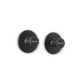 Set 2 agatatori pentru prosoape, Brabantia, Dark Grey, 4.8x4.8x2.9 cm, polipropilena, gri inchis